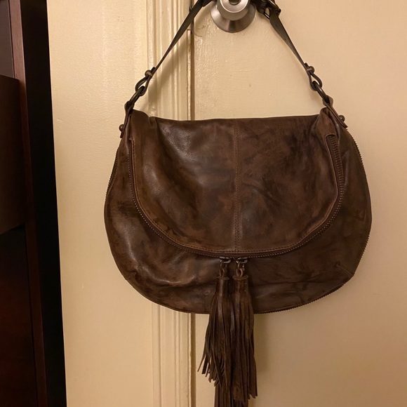 ALL SAINTS brown leather bag - Picture 2 of 14